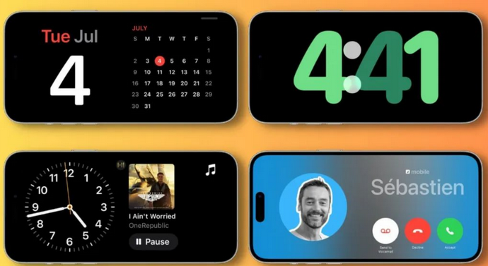 桥头镇苹果手机维修分享iOS17横屏充电待机显示有什么好处 